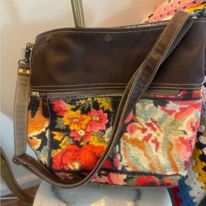 HOPOFLY Patchwork Pattern Artisan Bag Crossbody Shoulder